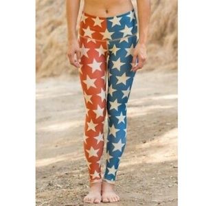 Teeki Stars and Stripes legging in Size Large